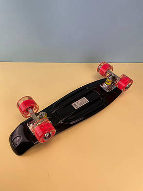 Скейт пенні борд S-00635 Best Board (дошка=56см, колеса PU, світяться, d=6см), Череп, фото 3