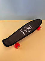 Скейт пенні борд S-00635 Best Board (дошка=56см, колеса PU, світяться, d=6см), Череп