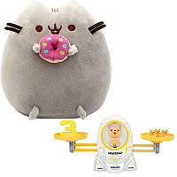 Мягкая игрушка ST Пушин кэт с Пончиком 23х25 см Серый и Детская обучающая игра математические GL, код: 8388270