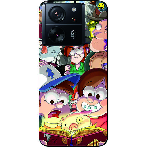 Силіконовий чохол Case для Xiaomi 13T з картинкою Гравіті Фолз герої, фото 1