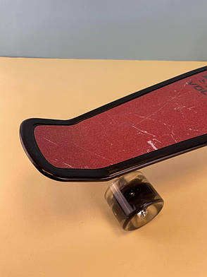 Скейт пенні борд S-00635 Best Board (дошка=56см, колеса PU, світяться, d=6см), Червоний, фото 3
