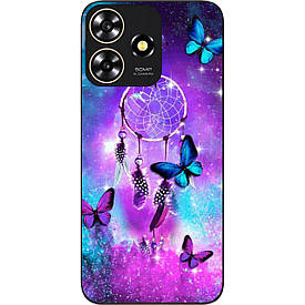 Чохол силіконовий Case для ZTE Blade A73 4G з картинкою Метелики та оберег