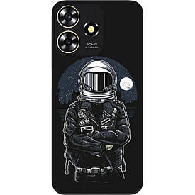 Чохол силіконовий Case для ZTE Blade A73 4G з картинкою Космонавт і місяць