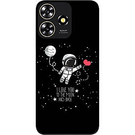 Чохол силіконовий Case для ZTE Blade A73 4G з картинкою Любов до місяця
