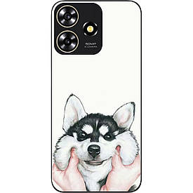 Бампер силіконовий Case для ZTE Blade A73 4G з малюнком Хаскі