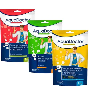 Набір хімії для басейну AquaDoctor для каркасного басейну