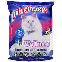 Кварцевый наполнитель для туалетов котов Litter Pearls Wellness 3.4 л 1.59 кг (633843107041) IB, код: 7802245