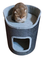 Домик с уютной лежанкой для котов кошек всех пород пуфик