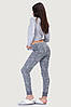 Жіноча піжама джемпер та брюки бавовна Dolcissime 13207 світлий сірий XL, фото 2