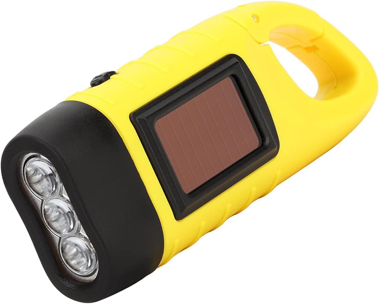 Сонячний ручний ліхтар з кривошипним ліхтарем, аварійний набір для економії простору, на відкритому повітрі, практична портативна, фото 1