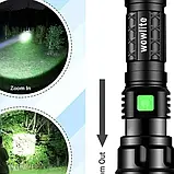 Ліхтарик ALmi, що перезаряджається, світлодіодний ліхтарик Wowlite S1600 - високий люмен, масштабований, 3 режими, ручне світло, фото 4