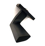 Ручки дверні USK A-80049 Ultra з поворотником WC Чорні, фото 5