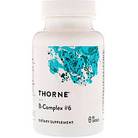 В-Комплекс 6 Thorne Research B-Complex 6 60 капсул (THR10603) IB, код: 1826780