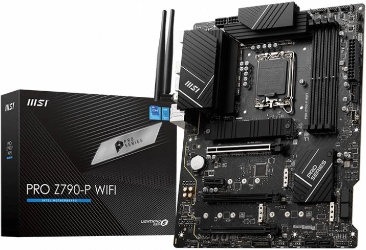 СТОК Материнська плата MSI Pro Z790-P Wi-Fi (s1700, Intel Z790, PCI-Ex16), фото 1