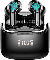 Беспроводные наушники, Bluetooth-наушники 5.3 Стерео-наушники 2023 Шумоподавление 40H Двойной микрофон
