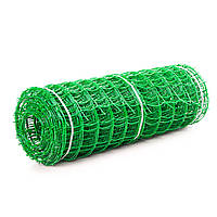 Сетка 85 х 95 мм 1м х 20м Пластиковая Забор Светло-зеленая декоративная