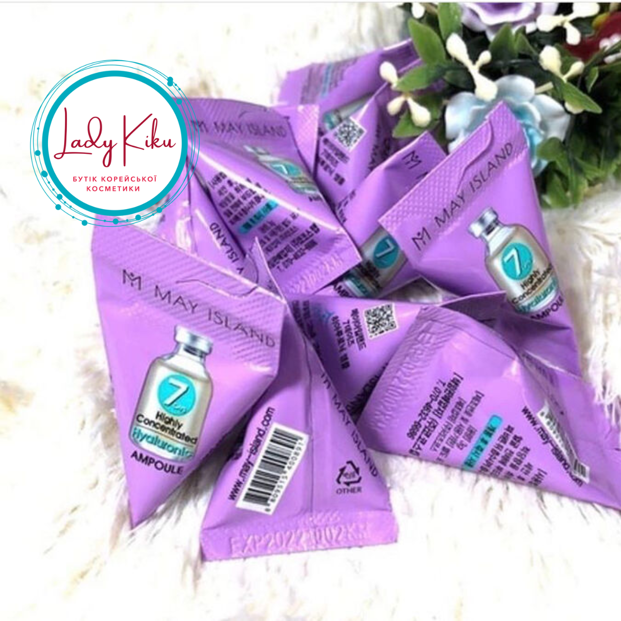 Ампула з гіалуроновою кислотою May Island 7 Days Highly Concentrated Hyaluronic Ampoule, 3g