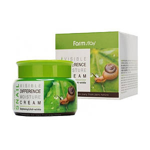 Крем Зволожуючий з равликовим муцином для лиця FarmStay Visible Difference Moisture Cream Snail 100мл