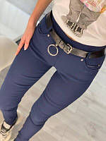 Женские брюки - 225-бр-ол - Модные женские джинсы брюки зауженные больших размеров