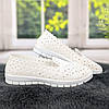 Сліпони жіночі мокасини білі перфровані Broman 4435, фото 8