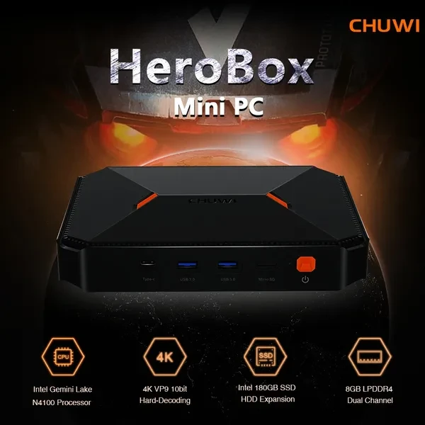 Міні ПК CHUWI HeroBox. Windows 10