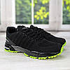 Кросівки чоловічі Bayota чорні з зеленим текстильні 3721, фото 6