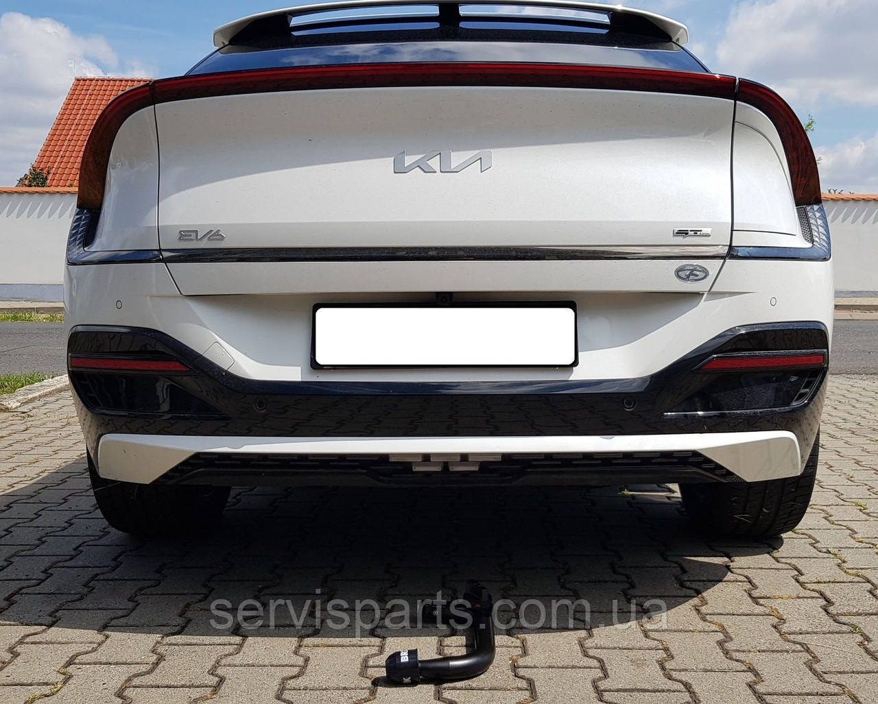 Фаркоп Kia EV6 2021- (Кіа EV6) швидкоз'ємний гак на ключах