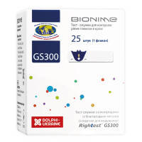 Тест-смужки для глюкометра Bionime Rightest GS300 25 шт. (4710627330225)