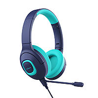 Детские проводные наушники Picun Q5 Blue Cyan ld