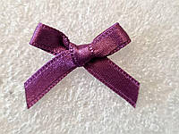 Бантик декоративный, пришивной. Цвет - фиолетовый. Размер 20*20 мм, №051
