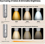 Світильник для читання на шиї Gritin, книжковий світильник для читання в ліжку - догляд за очима, 3 кольори, фото 2