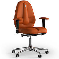 Кресло KULIK SYSTEM CLASSIC Экокожа без подголовника без строчки Оранжевый (12-909-BS-MC-0210 TS, код: 1696994