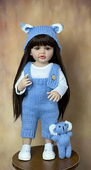 Лялька вінілова 55см, ручна робота, вишукана лялька для дівчинки,  Reborn Baby Doll 2