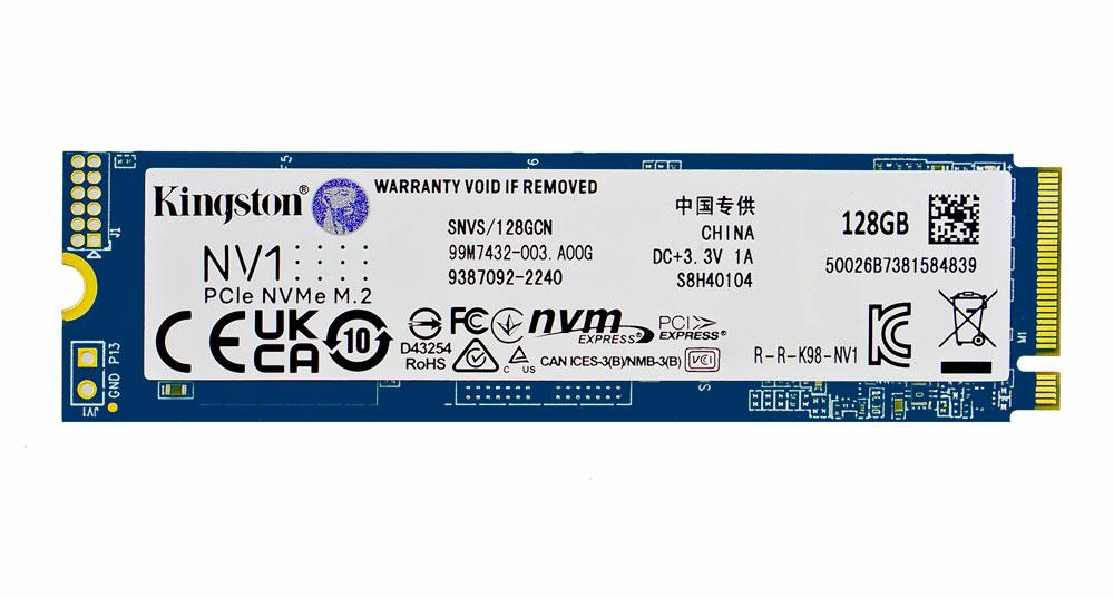 SSD M.2 128GB NV1 диск - твердотельный накопитель NVMe 2280 PCIe Gen3.0 x4 Kingston SSD M.2 128GB NV1 диск - твердотельный накопитель NVMe 2280 PCIe Gen3.0 x4 Kingston
