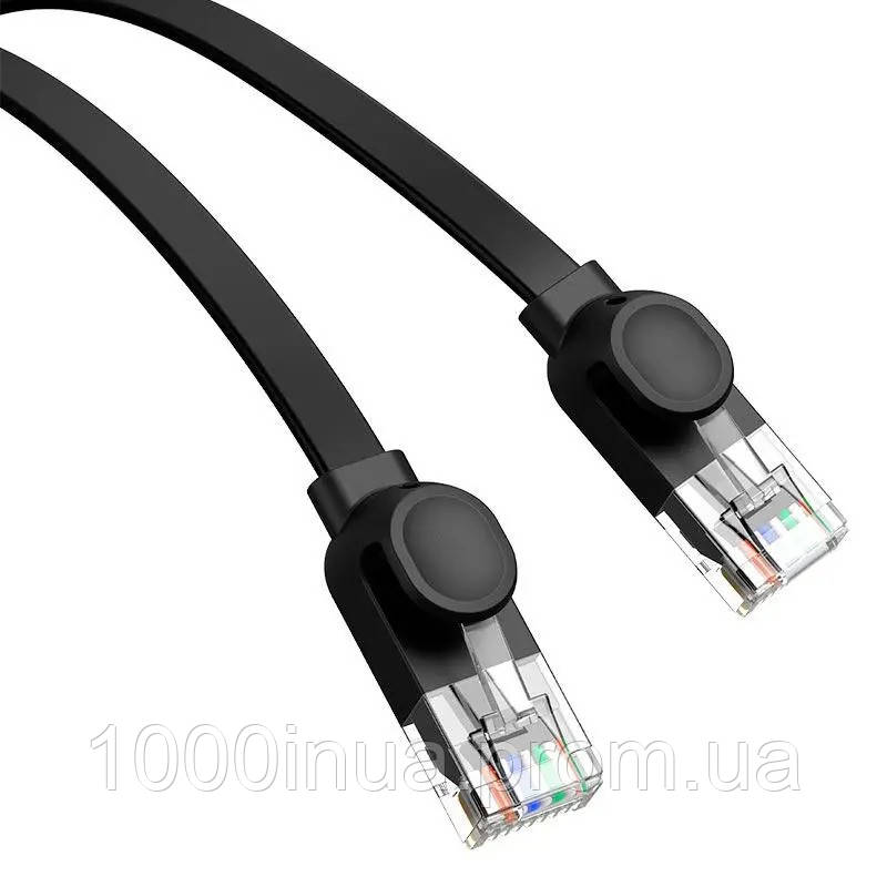 Кабель сетевой RJ45 Baseus CAT6 LAN Ethernet RJ45 плоский 30 м Black N TS, код: 8405151 - фото 2 - id-p2146922070