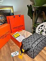 Косметичка/клатч/барсетка LOUIS VUITTON - Doop Kit Toilet Pouch люкс серая grey monogram + пыльник бренд 75474