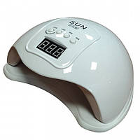 LED UV лед уф лампа Sun5 сан5 48вт для наращивания ногтей, гель лак Питание USB Белая ld
