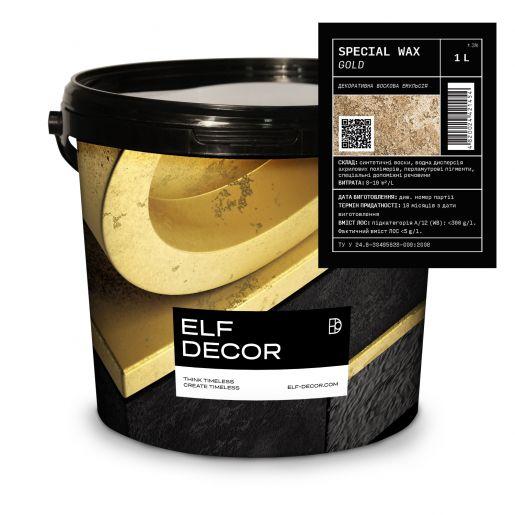 Special Wax - спеціальний металізований віск для декоративних покриттів (1л). Elf