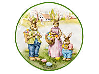 Блюдо Жизнь Пасхальных кроликов круглая AL186566 Lefard TS, код: 8382203