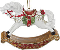 Подвесная декоративная фигурка Белый конь BonaDi DP113260 TS, код: 8251482