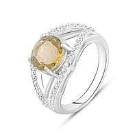 Серебряное кольцо SilverBreeze с мистик топазом 2.2ct (2116387) 16 BS, код: 8024439