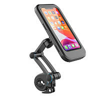 Водонепроницаемый мотоциклетный велосипедный держатель для телефона Feel Fit 6,5 Черный TS, код: 7957387