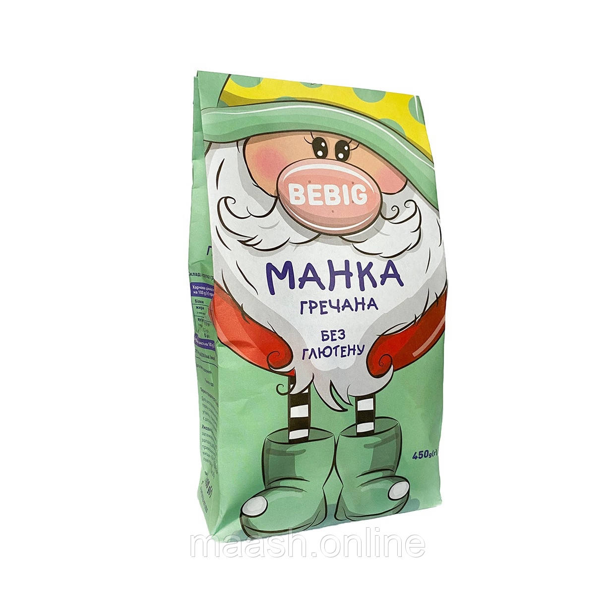 Манка гречана Bebig 450 г