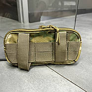 Підсумок для телефону горизонтальний, Мультикам, на molle, чохол для телефону на РПС, сумка для телефону, фото 5