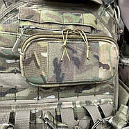 Підсумок для телефону горизонтальний, Мультикам, на molle, чохол для телефону на РПС, сумка для телефону, фото 8