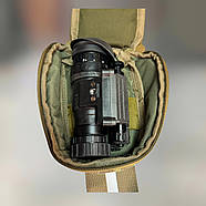 Підсумок напівжорсткий з демпфером для ПНО або тепловізора, Мультикам, кріпиться на молі, WINTAC, CORDURA 1000D 27*7*12 (XL), фото 8