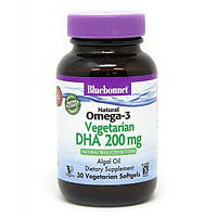 Омега 3 Bluebonnet Nutrition Omega 3 Vegetarian, DHA 200 mg 30 Veg Softgels BLB0908 HR, код: 7682851
