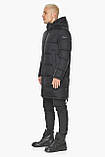Чоловіча куртка чорна трендова модель 49015 (КЛАД ТІЛЬКИ 52(XL)), фото 7
