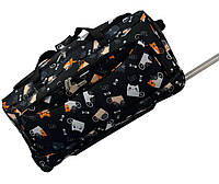 Большая дорожная сумка на колесах L Worldline Airtex 891 cat Разноцветный HR, код: 8149914