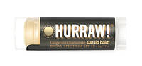 Бальзам для губ Hurraw Sun Lip Balm Tangerine Chamomile 4,8 г SPF15 TS, код: 8289584